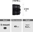 Sony FE 40mm F2.5 G 12